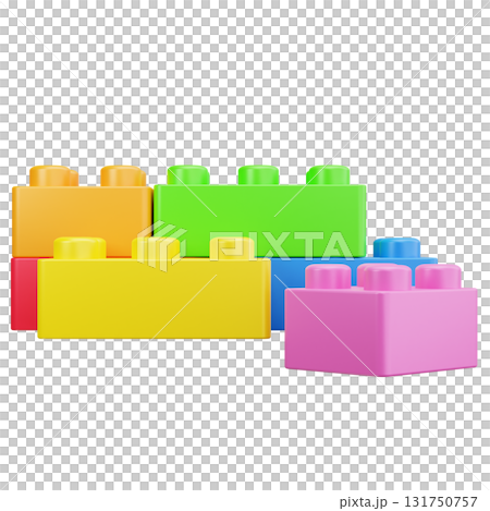 Colorful Building Blocksのイラスト素材 [131750757] - PIXTA