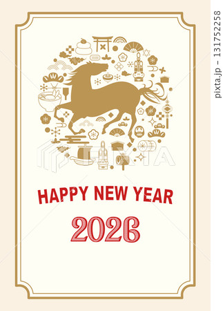 2026年の年賀状 2026年の年賀状 131752258