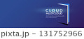 Futuristic Cloud Multicloud Platform for Digital Technology Background 131752966