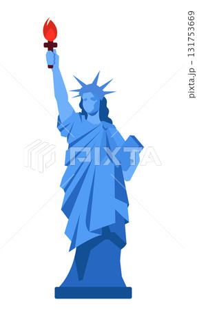 Statue of Liberty - Colorful Flat Design Illustration Statue of Liberty - Colorful Flat Design Illustration 131753669