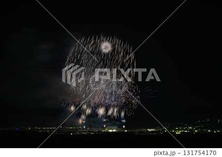 袋井市のふくろい遠州の花火の風景(静岡県) 131754170