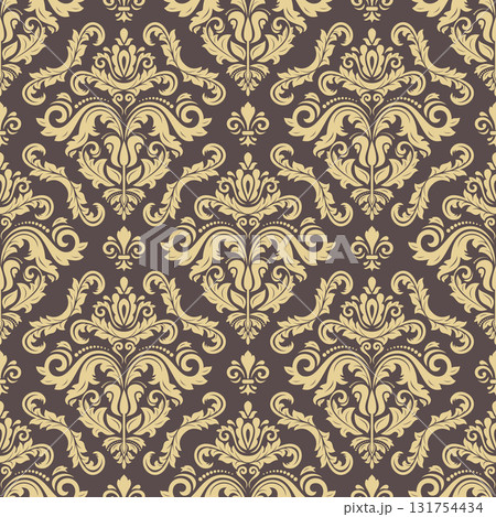 Orient Damask Seamless Background With Arabesques Orient Damask Seamless Background With Arabesques 131754434