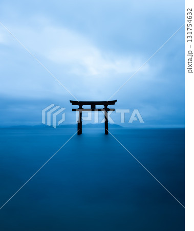 Torii gate at blue hour 131754632