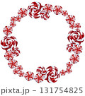 Cute Christmas Watercolor Holiday Set. Christmas tree, cute  candy ornaments, festive decor. 131754825