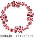 Cute Christmas Watercolor Holiday Set. Christmas tree, cute  candy ornaments, festive decor. 131754826
