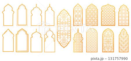 Golden Ramadan arch collection 131757990