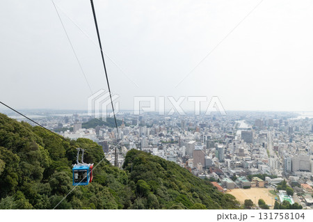 徳島県　眉山山頂付近からの眺望 131758104