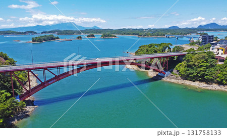 天草五橋・5号橋（松島橋）のドローン空撮 131758133
