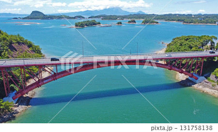天草五橋・5号橋(松島橋)のドローン空撮 天草五橋・5号橋(松島橋)のドローン空撮 131758138
