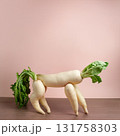 大根で出来た動物 131758303