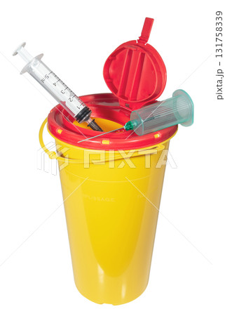 Needle disposal container 131758339