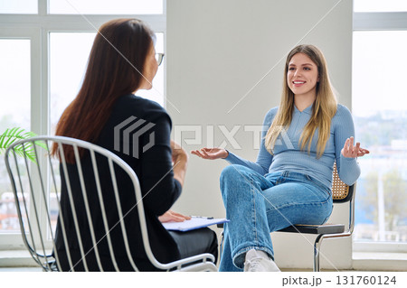 Professional psychological help for a young woman 131760124
