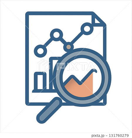 データ分析と調査アイコン(透過) / Data Analysis and Research Icon データ分析と調査アイコン(透過) / Data Analysis and Research Icon 131760279