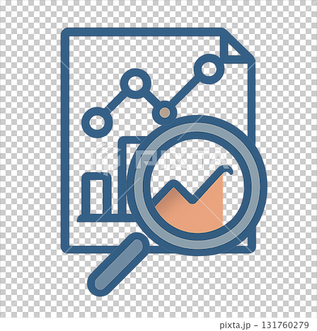 データ分析と調査アイコン(透過) / Data Analysis and Research Icon データ分析と調査アイコン(透過) / Data Analysis and Research Icon 131760279