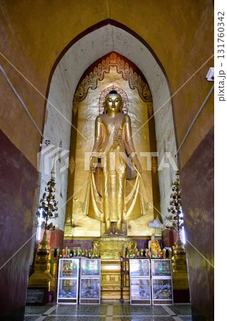 ミャンマー、バガン、アーナンダー寺院、バガンで最も美しい建築、過去四仏、拘那含牟尼 131760342