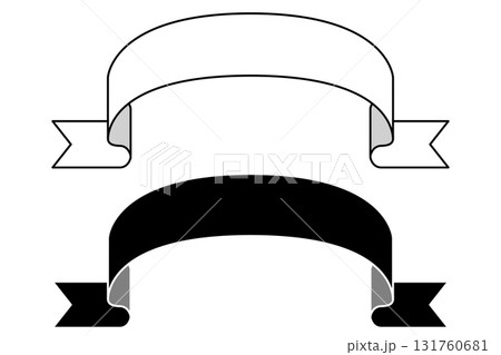 アーチ状リボンバナーセット|リボン,バナー,フレーム,デザイン,飾り アーチ状リボンバナーセット|リボン,バナー,フレーム,デザイン,飾り 131760681