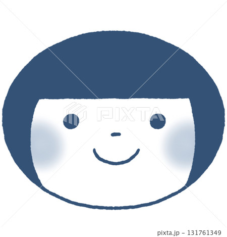 性別不明で使用できる紺色のアイコンです 性別不明で使用できる紺色のアイコンです 131761349