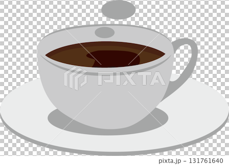 コーヒーシンプルイラスト　シンプル湯気 131761640