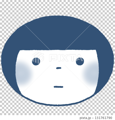 性別不明で使用できる紺色のアイコンです 131761790