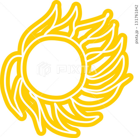 Sun symbols hand drawn, sunshine, sunset, sunlight 131761842
