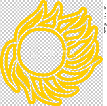 Sun symbols hand drawn, sunshine, sunset, sunlight 131761842
