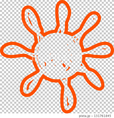 Sun symbols hand drawn, sunshine, sunset, sunlight 131761845