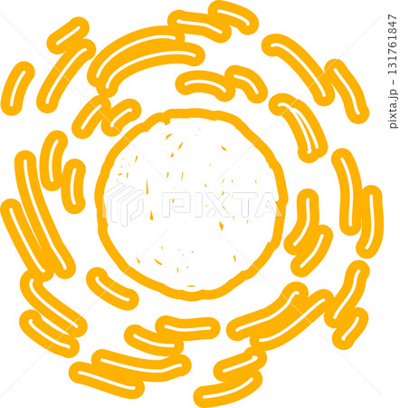 Sun symbols hand drawn, sunshine, sunset, sunlight 131761847