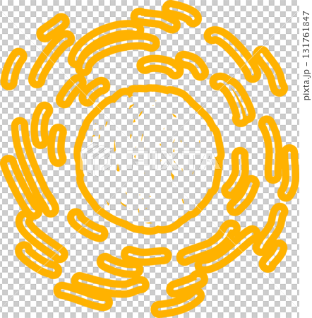 Sun symbols hand drawn, sunshine, sunset, sunlight 131761847