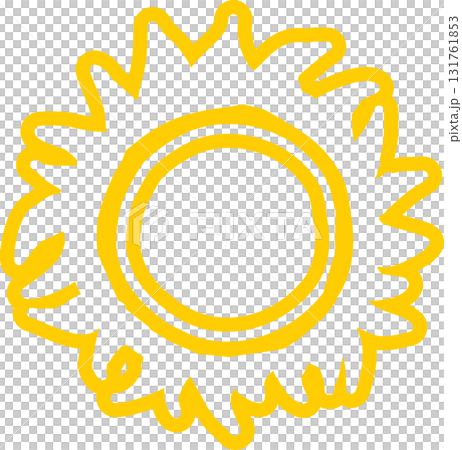 Sun symbols hand drawn, sunshine, sunset, sunlight 131761853