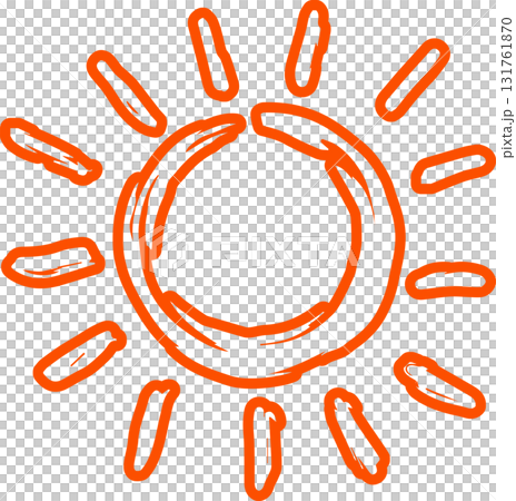 Sun symbols hand drawn, sunshine, sunset, sunlight 131761870