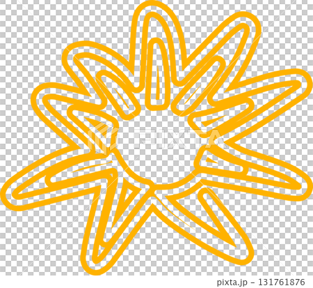 Sun symbols hand drawn, sunshine, sunset, sunlight 131761876