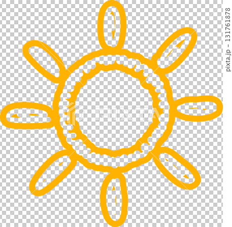 Sun symbols hand drawn, sunshine, sunset, sunlight 131761878