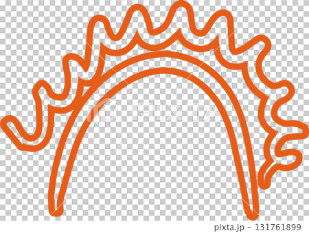 Sun symbols hand drawn, sunshine, sunset, sunlight 131761899