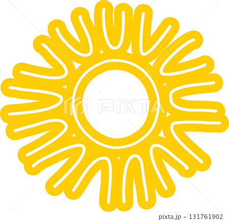 Sun symbols hand drawn, sunshine, sunset, sunlight 131761902