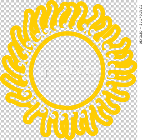 Sun symbols hand drawn, sunshine, sunset, sunlight 131761921