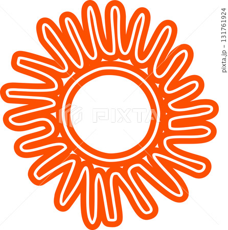 Sun symbols hand drawn, sunshine, sunset, sunlight 131761924