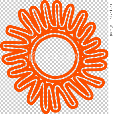 Sun symbols hand drawn, sunshine, sunset, sunlight 131761924