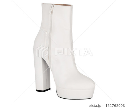 White platform high heel fashion boot 131762008