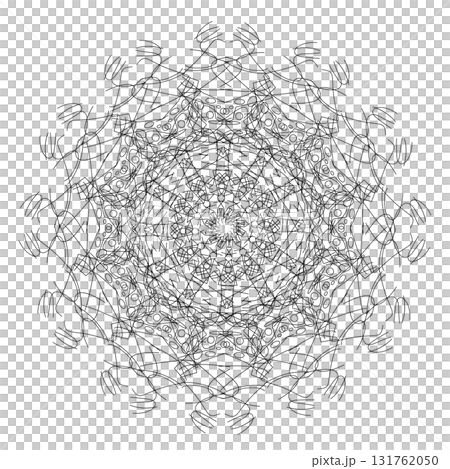 Vector abstract mandala pattern decorative circle ornament in oriental ethnic style for wallpaper tile art and tattoo design Vector abstract mandala pattern decorative circle ornament in oriental ethnic style for wallpaper tile art and tattoo design 131762050