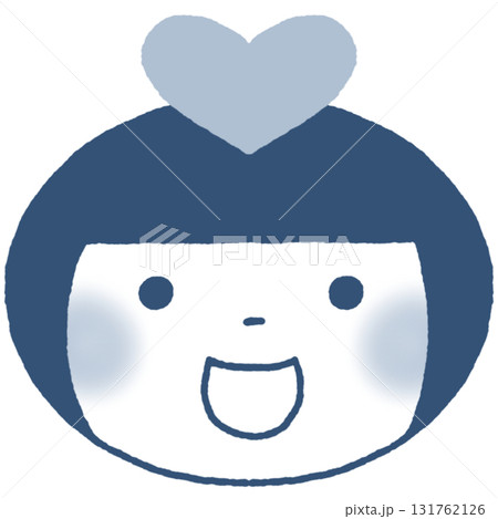 性別不明で使用できる紺色のアイコンです 性別不明で使用できる紺色のアイコンです 131762126