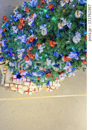 上から見たクリスマスツリー 131762867