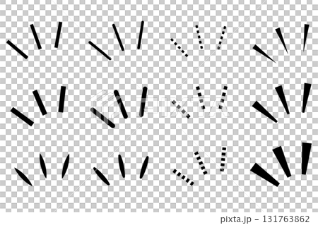 Three-line line drawing set for the upper left (monochrome) Three-line line drawing set for the upper left (monochrome) 131763862