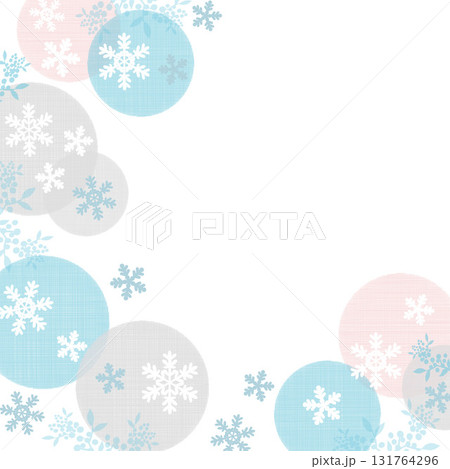 背景-雪の結晶2025-4テクなし 131764296