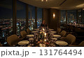 夜景と贅沢な晩餐 131764494