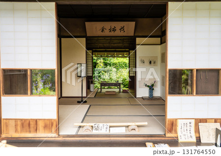 俳句の聖地　落柿舎（芭蕉の弟子向井去来の草庵）本庵　京都　嵯峨野 131764550