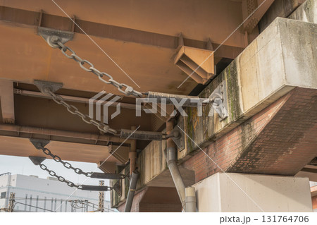 橋梁の落橋防止　緩衝チェーン 131764706