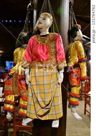 ミャンマー、バガン、操り人形ショー、操り人形 131764762