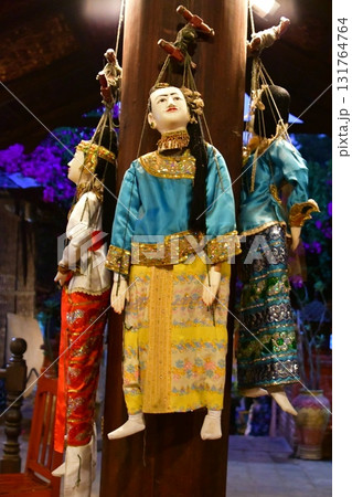 ミャンマー、バガン、操り人形ショー、操り人形 131764764