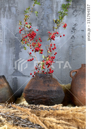 Vase with flowers on a white background. Vase with flowers on a white background. 131764857