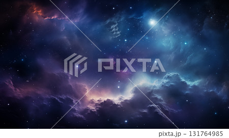 Abstract cosmos background. Space dark background with fragment of our galaxy 131764985